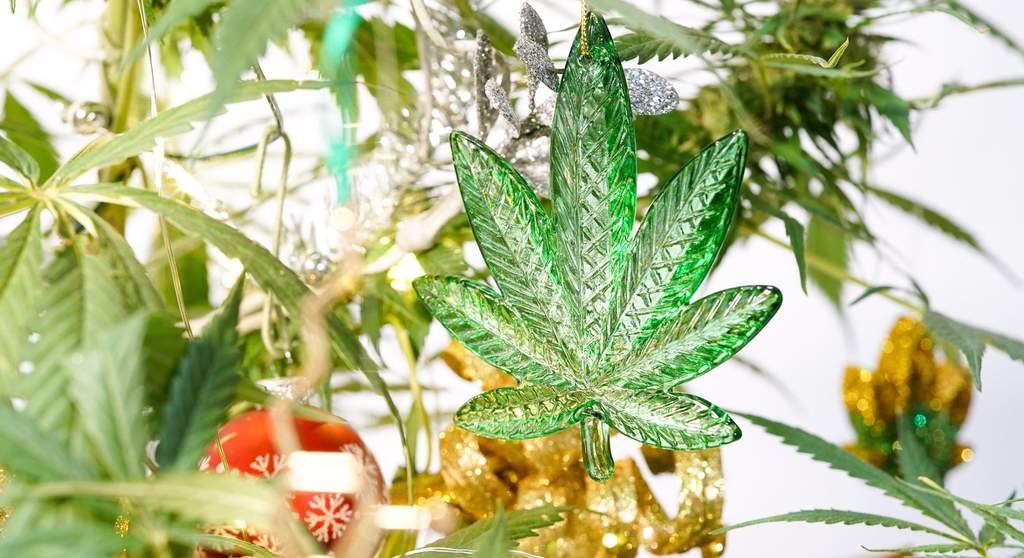 marijuana Christmas ornament