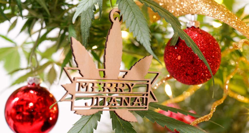 Merry Juana Cannabis Christmas ornament