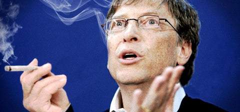 Bill Gates smoking weed