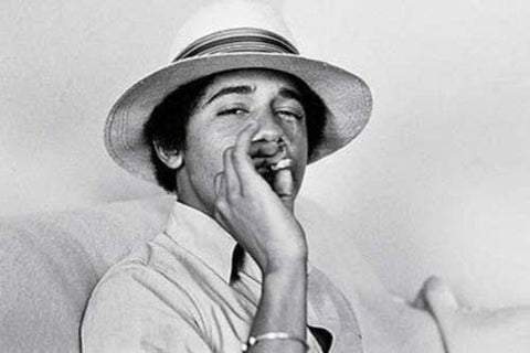 Obama smoking weed