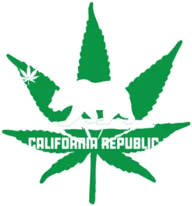 California cannabis leaf