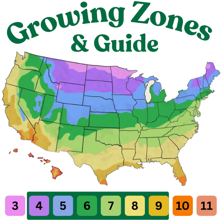outdoor growing guide by USDA zone