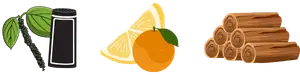 Gelato strain terpene profile icons for Caryophyllene, Limonene, and Humulene showing a sweet, creamy, and citrus aroma