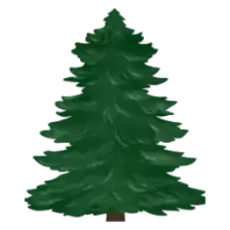 Pine tree icon for the pinene terpene